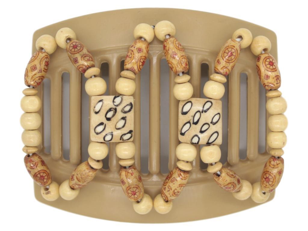 African Butterfly Thick Hair Comb - Stones & Bones Blonde 36