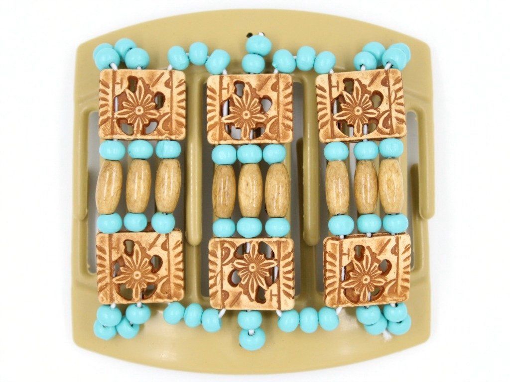 African Butterfly Thick Hair Comb - Tripla Blonde 09
