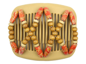 African Butterfly Hair Comb - Beada Blonde 113