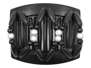 African Butterfly Thick Hair Comb - Beada Black 183