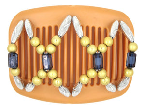 African Butterfly Hair Comb - Dalena Blonde Pearl 27