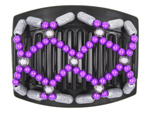 African Butterfly Thick Hair Comb - Ndalena Black 142