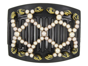 African Butterfly Thick Hair Comb - Ndalena Black 143