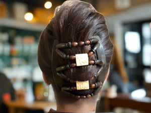 African Butterfly Thick Hair Comb - Stones & Bones View 3