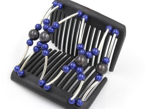 African Butterfly Chameleon Hair Comb - Beada Tube Black 25
