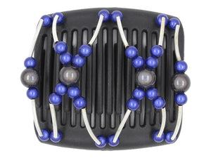 African Butterfly Chameleon Hair Comb - Beada Tube Black 25