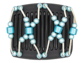 African Butterfly Chameleon Hair Comb - Beada Tube Black 27