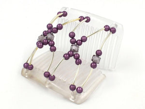 African Butterfly Chameleon Hair Comb - Beada Tube Clear 11