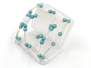 African Butterfly Chameleon Hair Comb - Beada Tube Clear 12