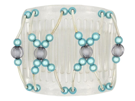 African Butterfly Chameleon Hair Comb - Beada Tube Clear 16