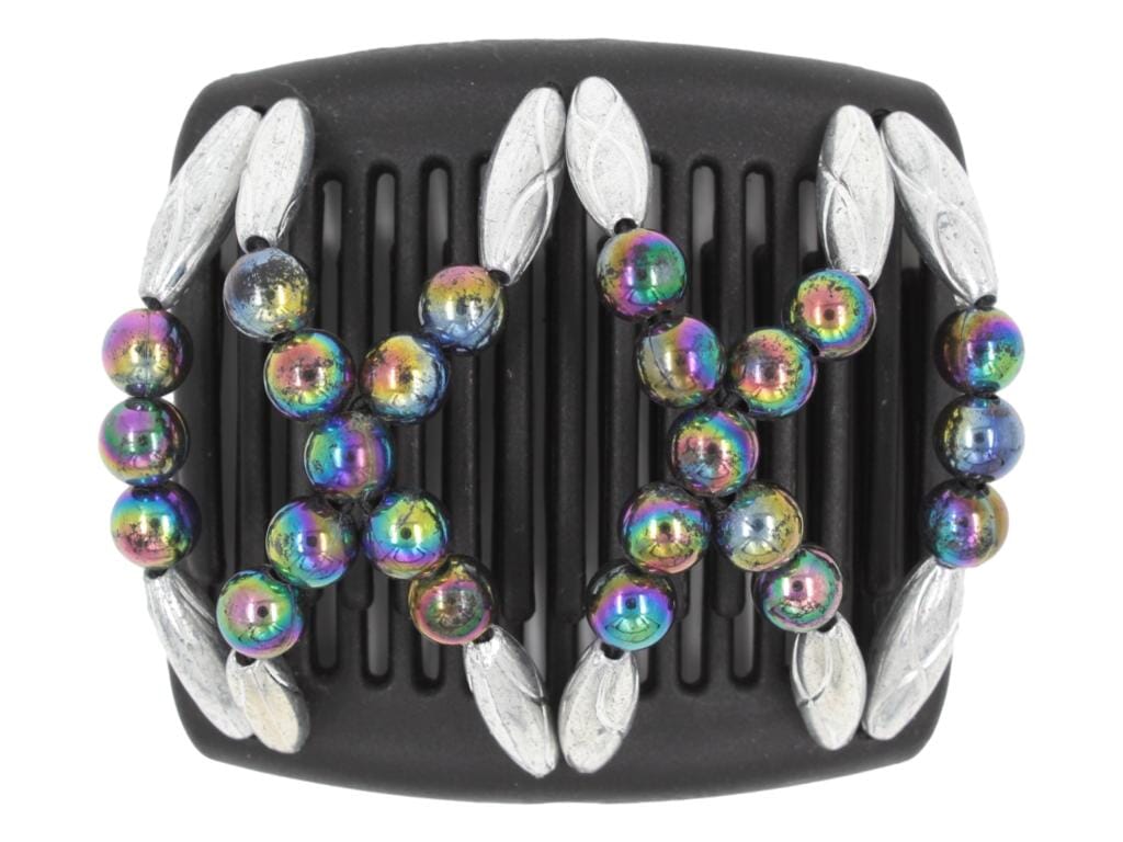 African Butterfly Chameleon Hair Comb - Dalena Black 47