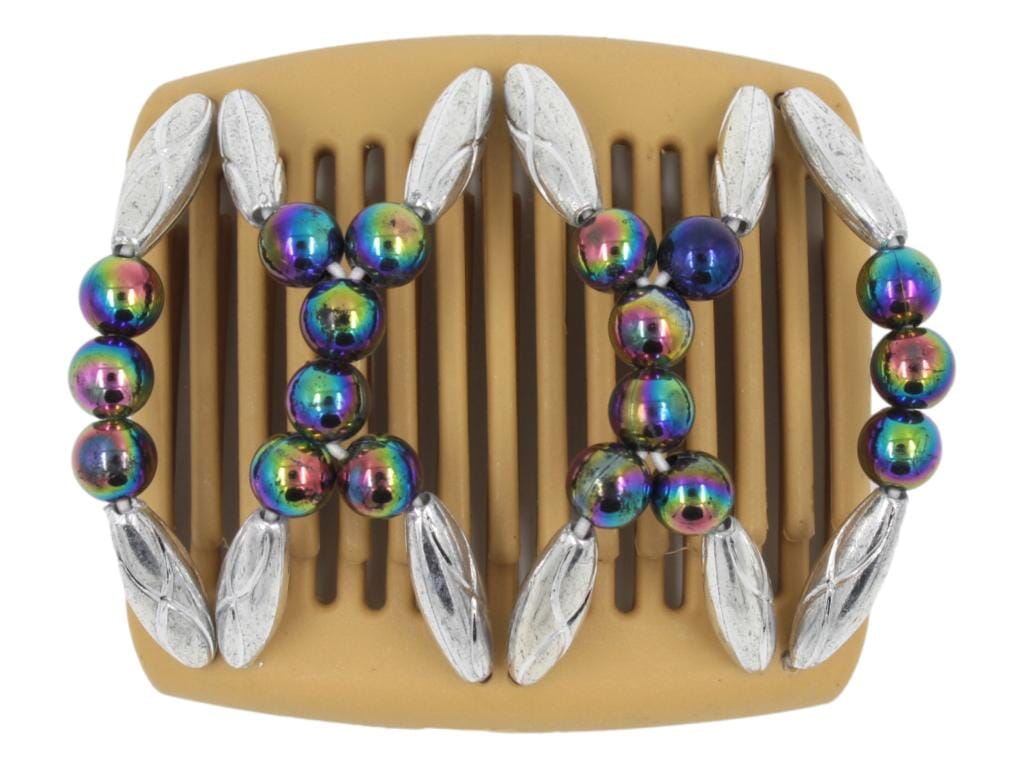 African Butterfly Chameleon Hair Comb - Dalena Blonde 27