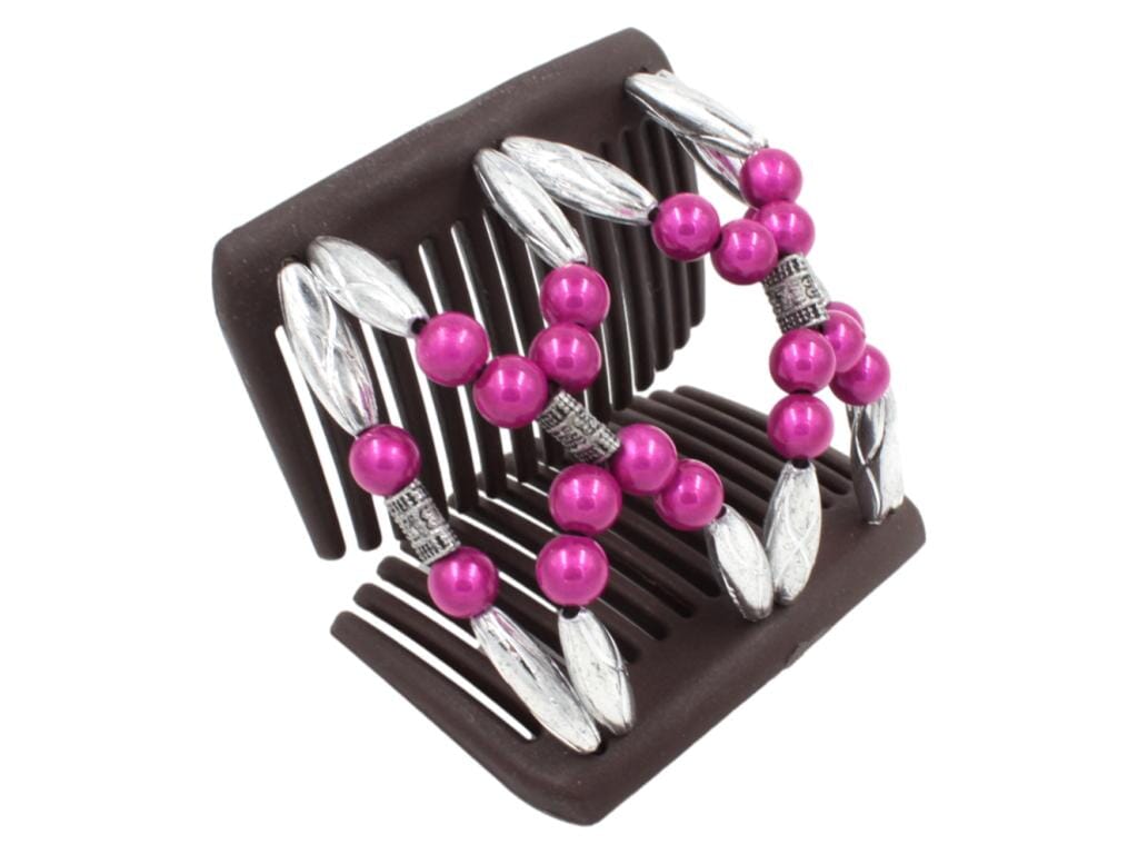 African Butterfly Chameleon Hair Comb - Dalena Brown 43