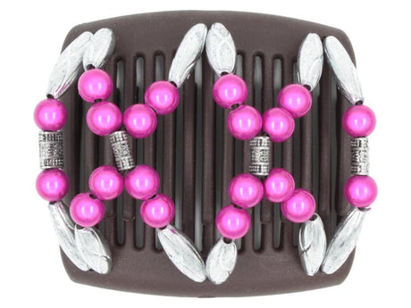 African Butterfly Chameleon Hair Comb - Dalena Brown 43