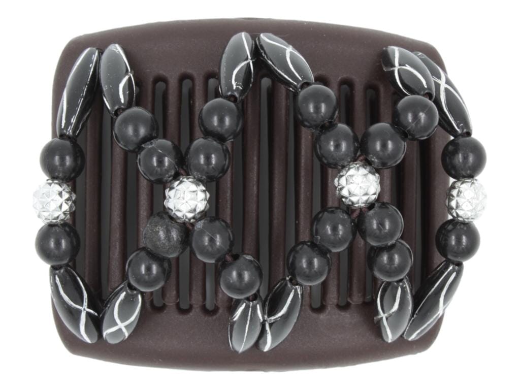 African Butterfly Chameleon Hair Comb - Dalena Brown 51