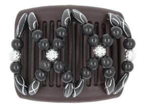 African Butterfly Chameleon Hair Comb - Dalena Brown 51