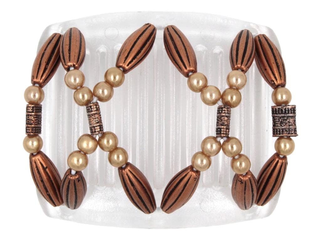 African Butterfly Chameleon Hair Comb - Dalena Clear 30