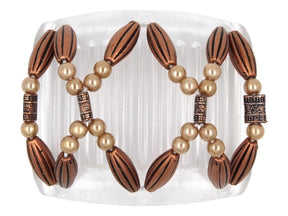 African Butterfly Chameleon Hair Comb - Dalena Clear 30