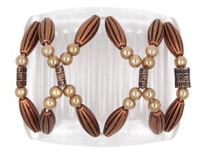 African Butterfly Chameleon Hair Comb - Dalena Clear 30