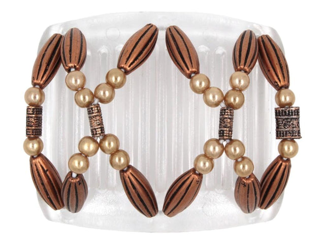 African Butterfly Chameleon Hair Comb - Dalena Clear 30