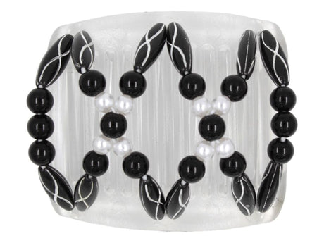 African Butterfly Chameleon Hair Comb - Dalena Clear 31
