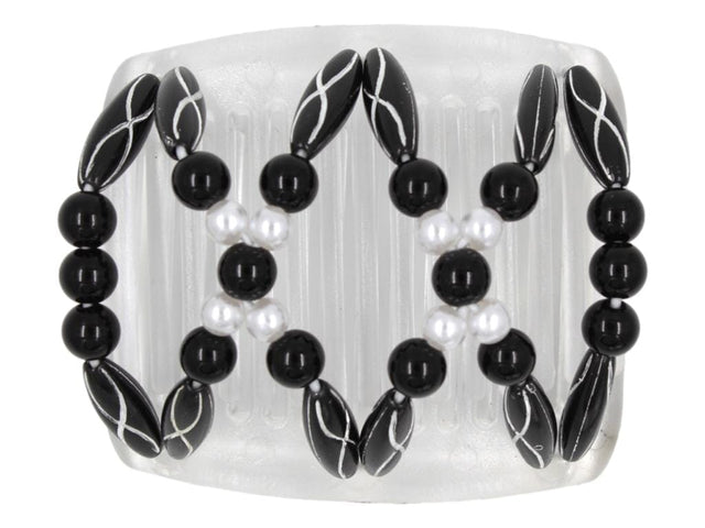 African Butterfly Chameleon Hair Comb - Dalena Clear 31