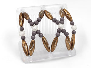 African Butterfly Chameleon Hair Comb - Dalena Clear 32