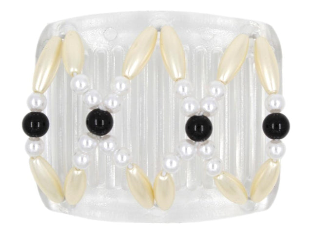 African Butterfly Chameleon Hair Comb - Dalena Clear 33