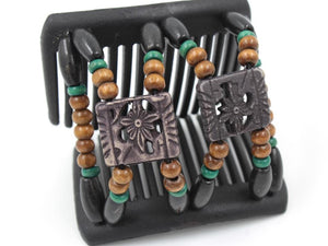 African Butterfly Chameleon Hair Comb - Dupla Black 51