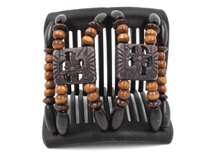 African Butterfly Chameleon Hair Comb - Dupla Black 55