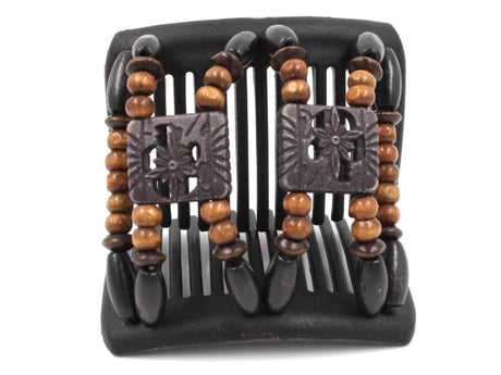 African Butterfly Chameleon Hair Comb - Dupla Black 55