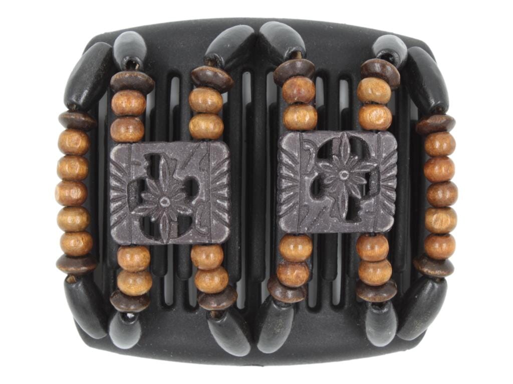 African Butterfly Chameleon Hair Comb - Dupla Black 55