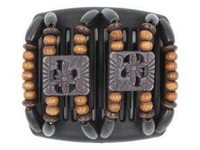 African Butterfly Chameleon Hair Comb - Dupla Black 55