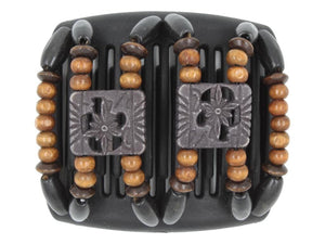 African Butterfly Chameleon Hair Comb - Dupla Black 55