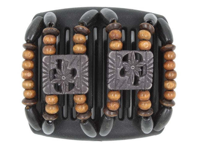 African Butterfly Chameleon Hair Comb - Dupla Black 55