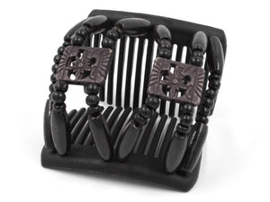 African Butterfly Chameleon Hair Comb - Dupla Black 57