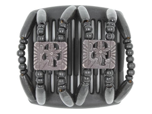 African Butterfly Chameleon Hair Comb - Dupla Black 57