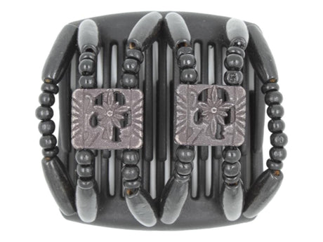 African Butterfly Chameleon Hair Comb - Dupla Black 57