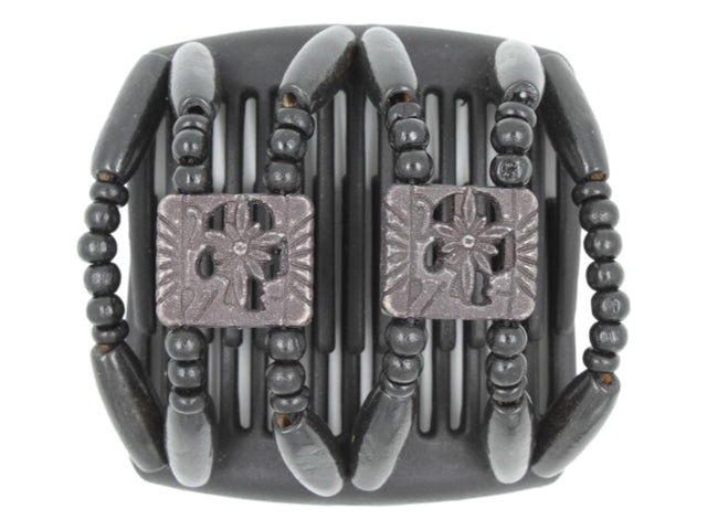 African Butterfly Chameleon Hair Comb - Dupla Black 57