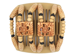 African Butterfly Chameleon Hair Comb - Dupla Blonde 45