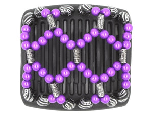 African Butterfly Chameleon Hair Comb - Ndalena Black 43