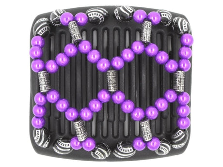African Butterfly Chameleon Hair Comb - Ndalena Black 43