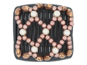 African Butterfly Chameleon Hair Comb - Ndalena Black 50