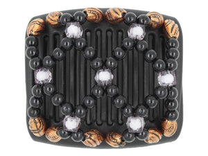 African Butterfly Chameleon Hair Comb - Ndalena Black 51