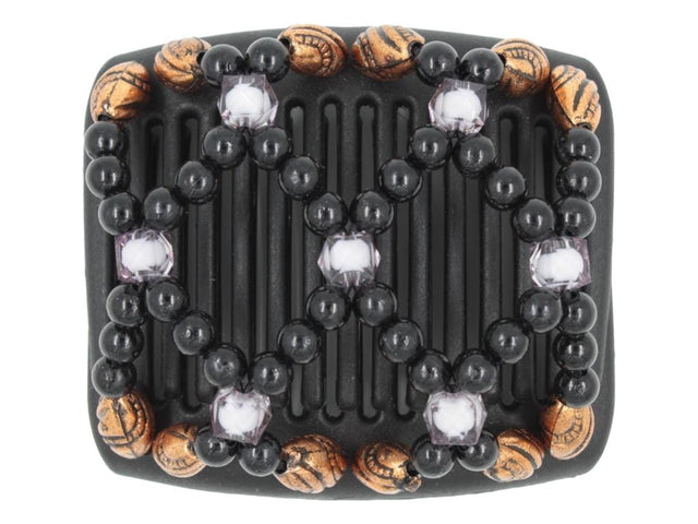 African Butterfly Chameleon Hair Comb - Ndalena Black 51