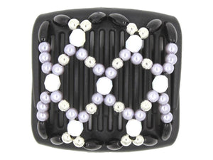 African Butterfly Chameleon Hair Comb - Ndalena Black 52