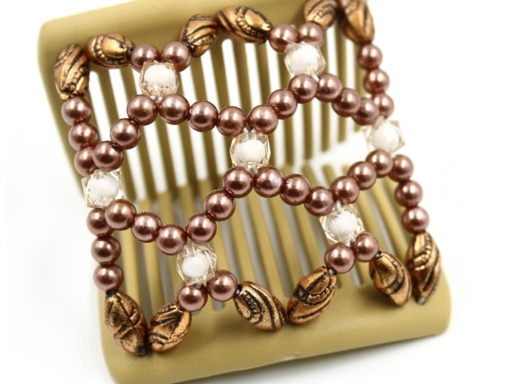 African Butterfly Chameleon Hair Comb - Ndalena Blonde 34