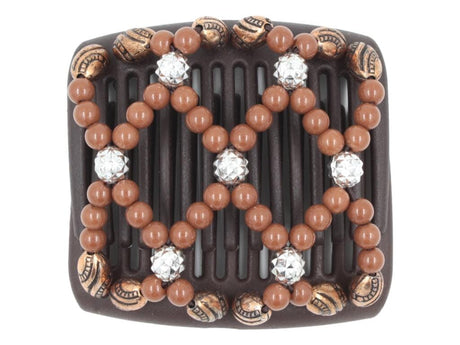 African Butterfly Chameleon Hair Comb - Ndalena Brown 40