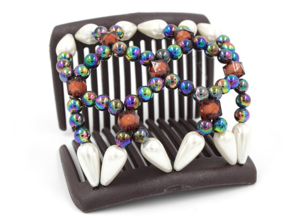 African Butterfly Chameleon Hair Comb - Ndalena Brown 43