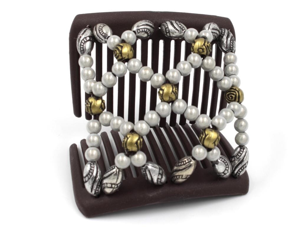 African Butterfly Chameleon Hair Comb - Ndalena Brown 49